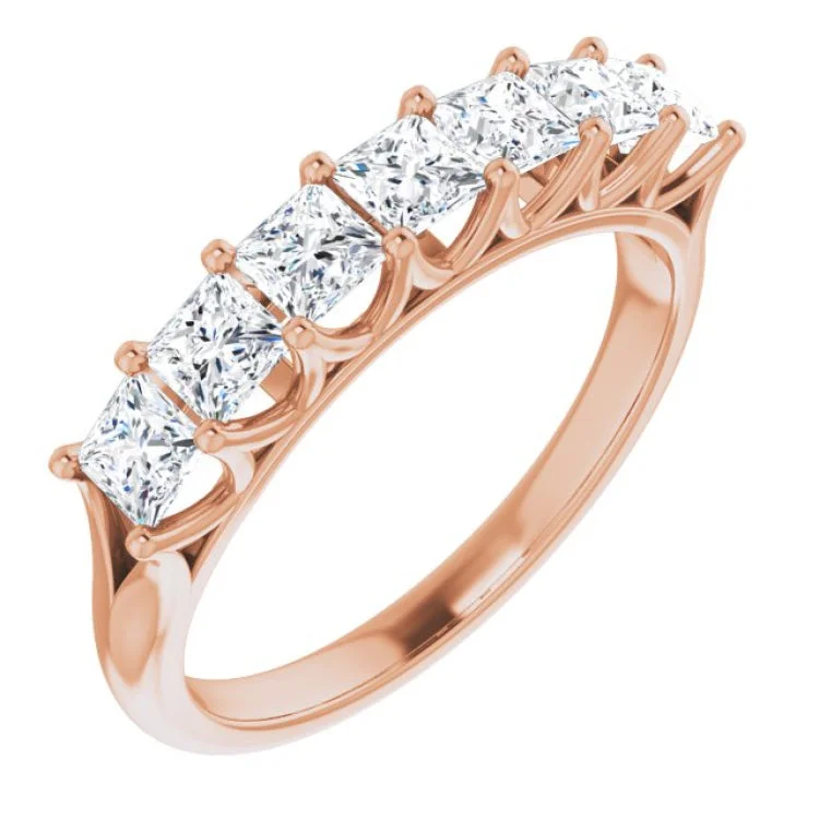 AstrologyRings-14K Rose 1 1/8 CTW Natural Diamond Anniversary Band