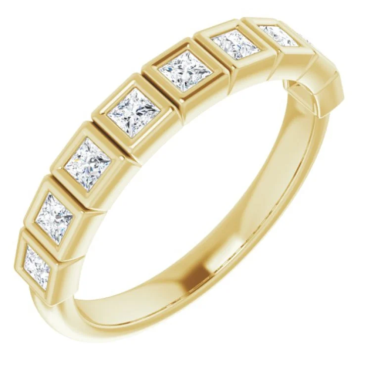 MemoryRings-14K Yellow 1/2 CTW Natural Diamond Anniversary Band