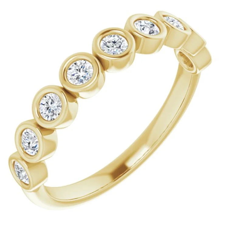 HeirloomRings-14K Yellow 1/2 CTW Natural Diamond Anniversary Band