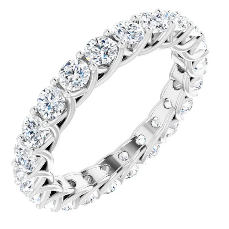 ProtectionRings-14K White 2 1/5 CTW Diamond Eternity Band