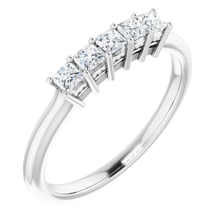 AntiqueRings-Platinum 1/3 CTW Natural Diamond Anniversary Band