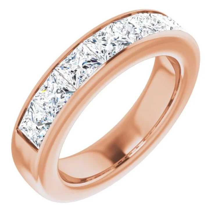 ChristmasRings-14K Rose 3 3/4 CTW Natural Diamond Band