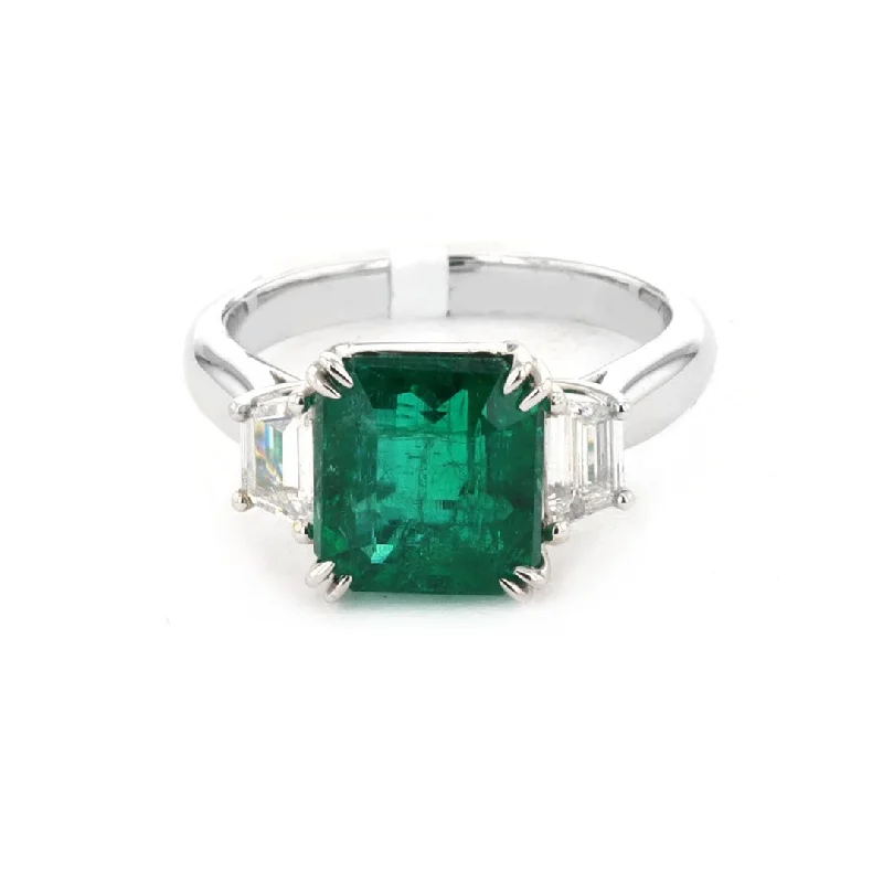 PeaceRings-Emerald & Diamond Ring