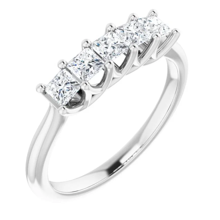 CelebrationRings-14K White 5/8 CTW Natural Diamond Anniversary Band