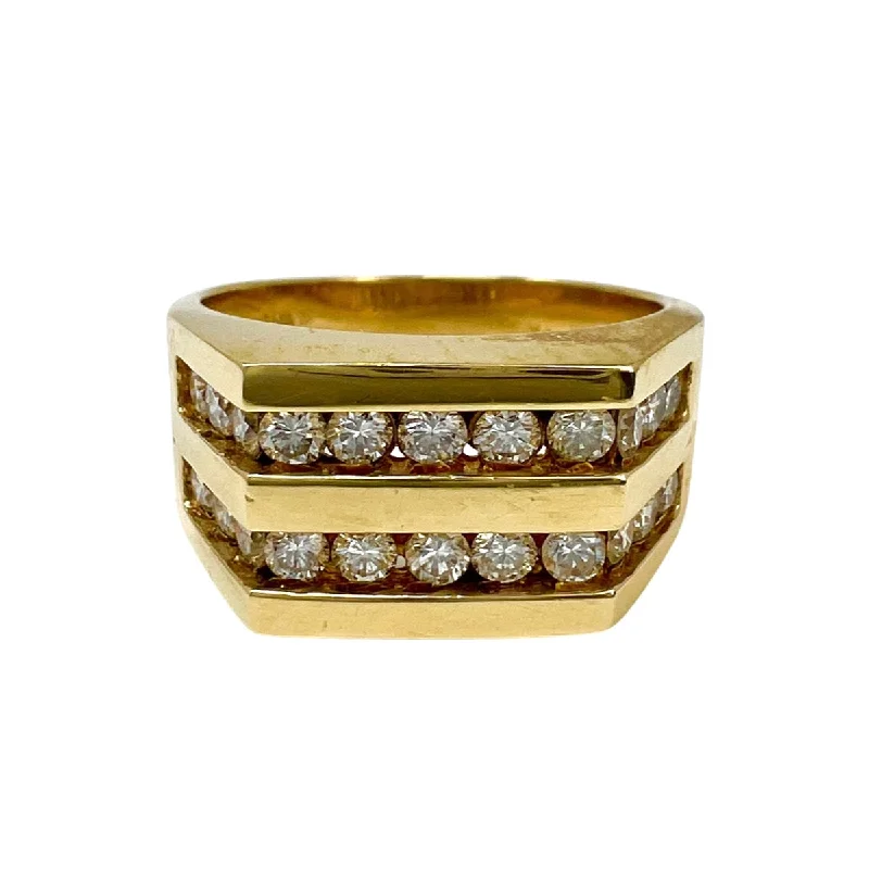 MotherhoodRings-14K Gold Ring with 22 Channel Set Diamonds