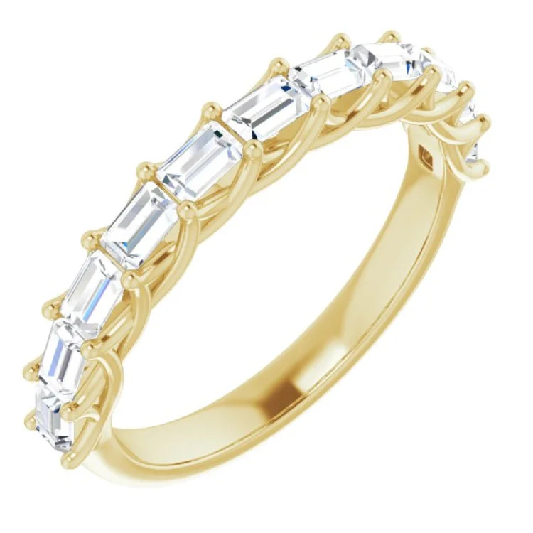 GoldRings-14K Yellow 3/4 CTW Natural Diamond Anniversary Band