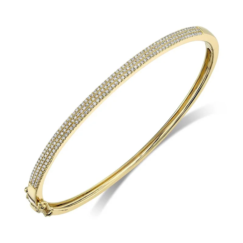 CoordinatesBracelets-Diamond Hinged Bangle