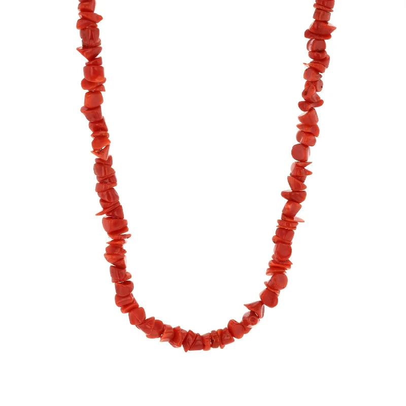 Blue Sapphire Necklaces-Coral Bead Necklace