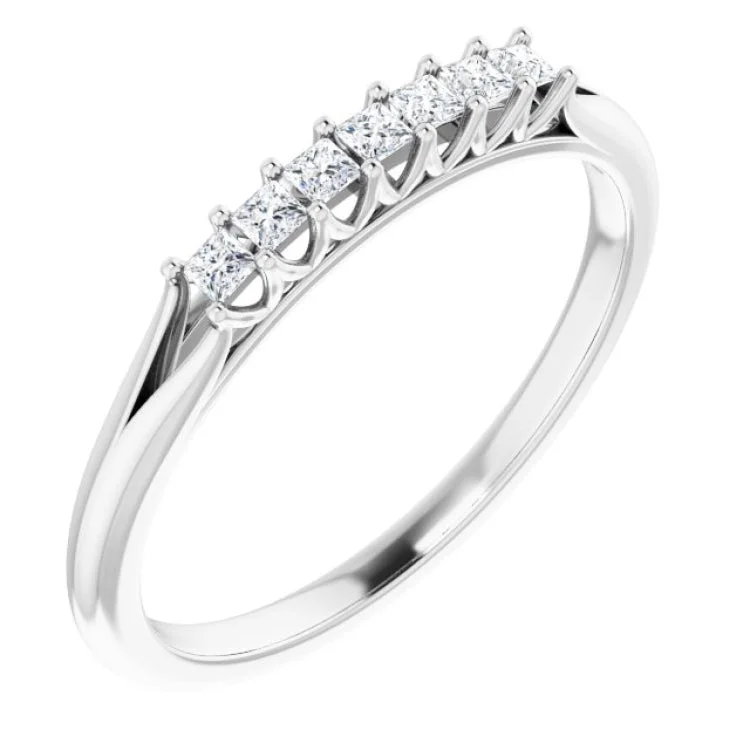 AdultRings-Platinum 1/6 CTW Natural Diamond Anniversary Band