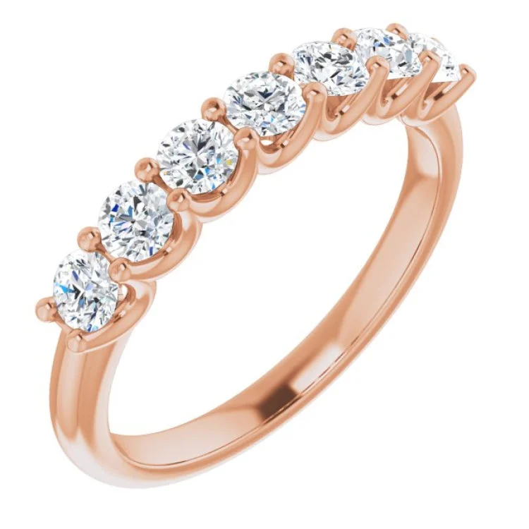 LadybugRings-14K Rose 5/8 CTW Natural Diamond Anniversary Band