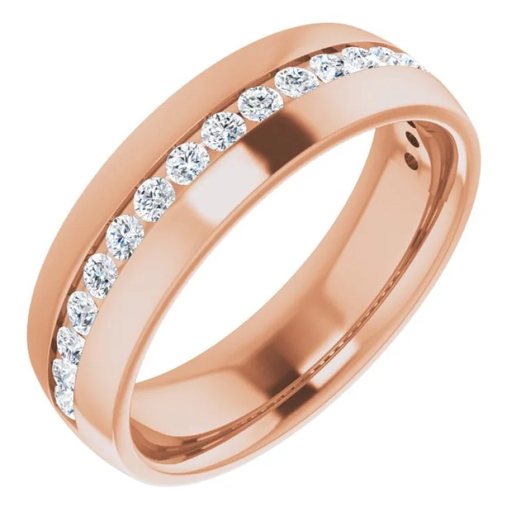 MonogramRings-14K Rose 1/2 CTW Natural Diamond Band