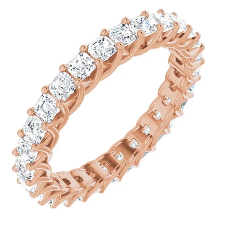 ChakraRings-14K Rose 2 1/8 CTW Diamond Eternity Band