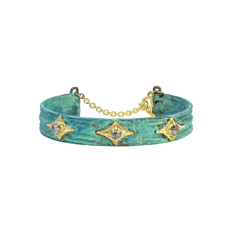 LabradoriteBracelets-Artifact Teal Patina Bracelet