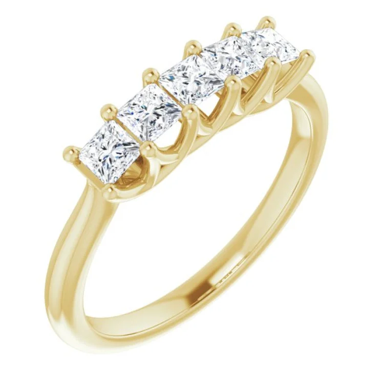 EternityRings-14K Yellow 5/8 CTW Natural Diamond Anniversary Band