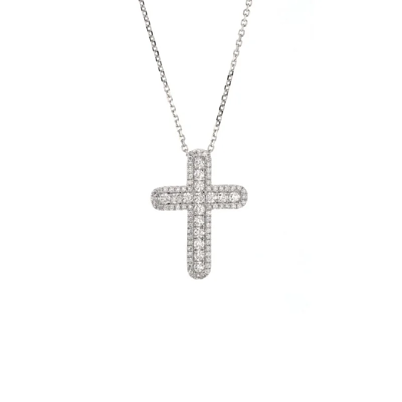 Best Necklaces for Anniversary Gifts-0.50 ctw Diamond Cross Pendant Necklace