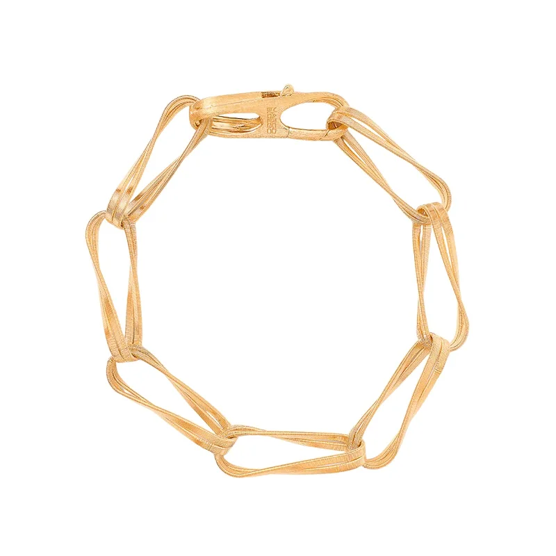 GoldBracelets-Marrakech Onde Twisted Double Coil Link Bracelet