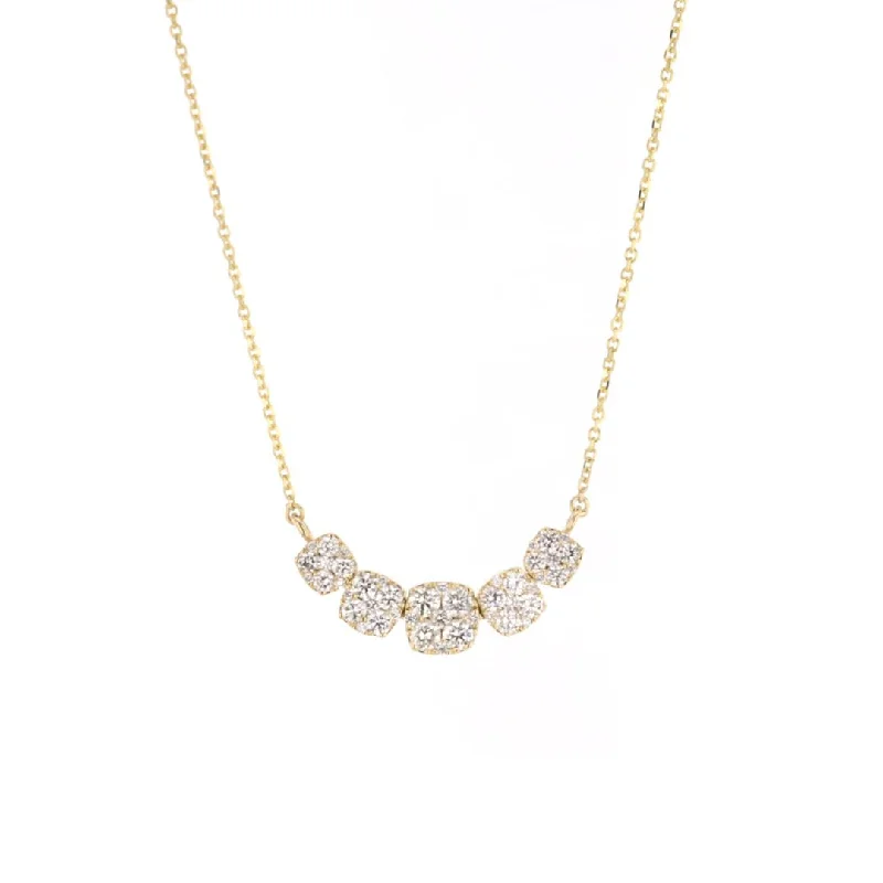 Women’s Heart Pendant Necklaces-17" 1.00 ctw Diamond Necklace | M10268779