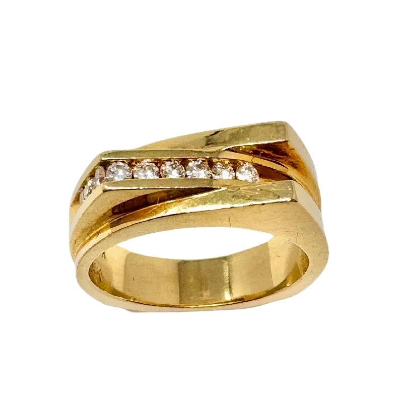 LoyaltyRings-14K Gold Ring with 9 Diamonds