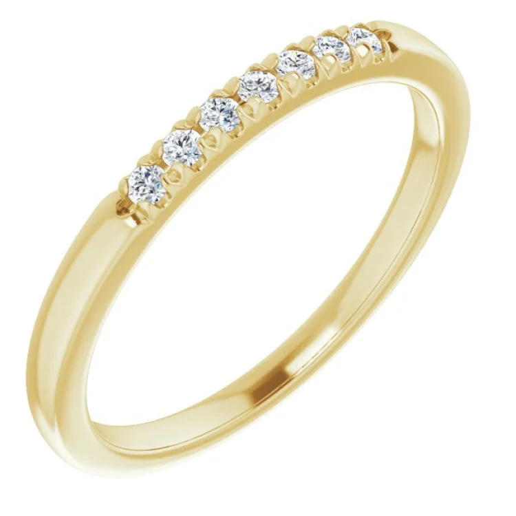 SeaRings-14K Yellow 1/10 CTW Natural Diamond Anniversary Band