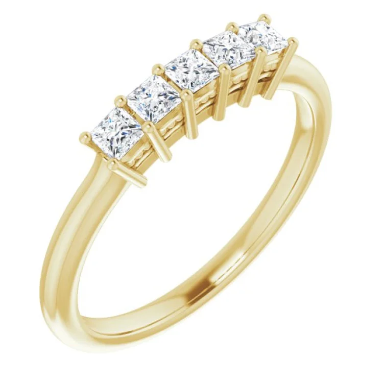 AnniversaryRings-14K Yellow 1/3 CTW Natural Diamond Anniversary Band