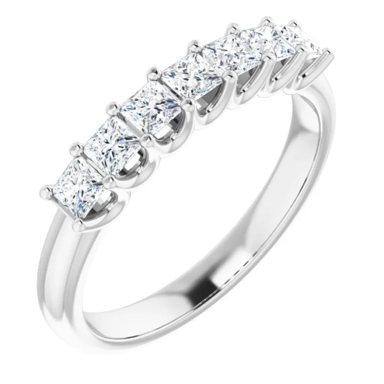 PavéRings-14K White 5/8 CTW Natural Diamond Anniversary Band