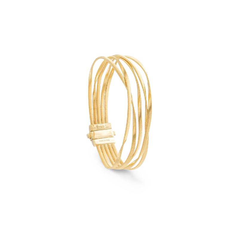 SilverBracelets-Marrakech 5 Strand Gold Bracelet