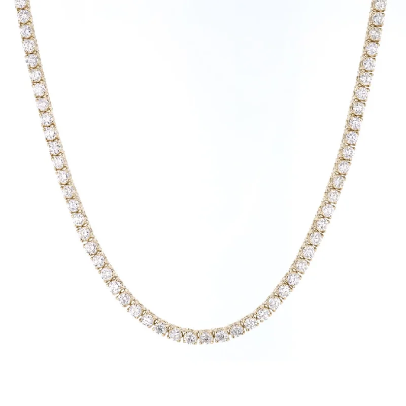 Necklaces for Birthdays-7.80 ctw Diamond Eternity Necklace