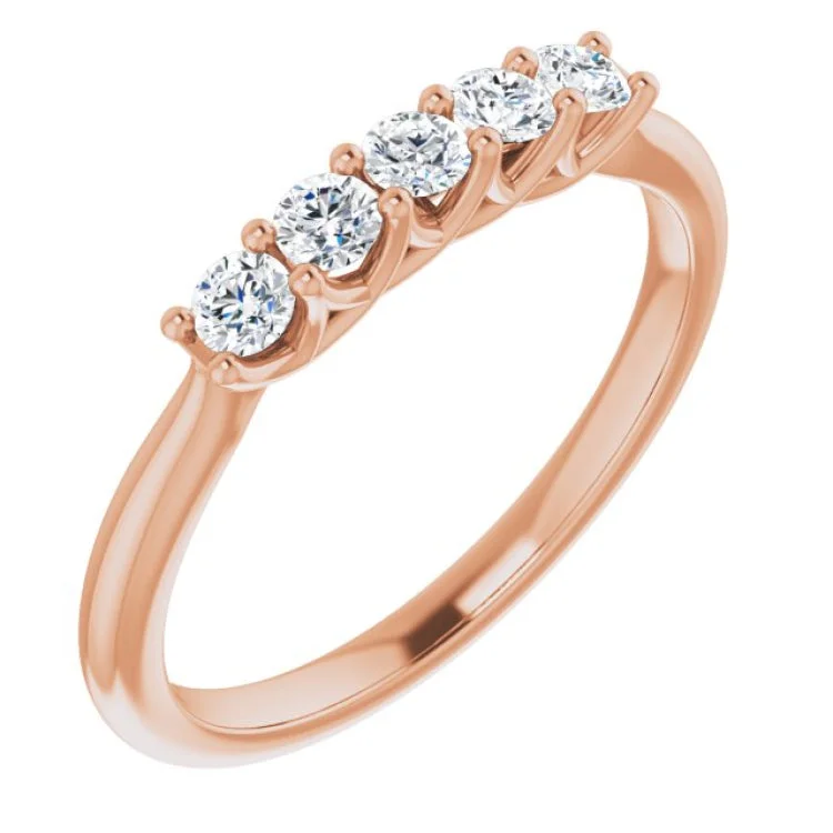 ConstellationRings-14K Rose 1/3 CTW Natural Diamond Anniversary Band