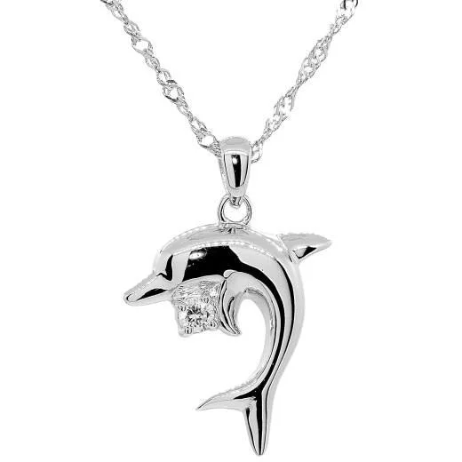 Unique Necklaces for Women-Dolphin Dance Necklace