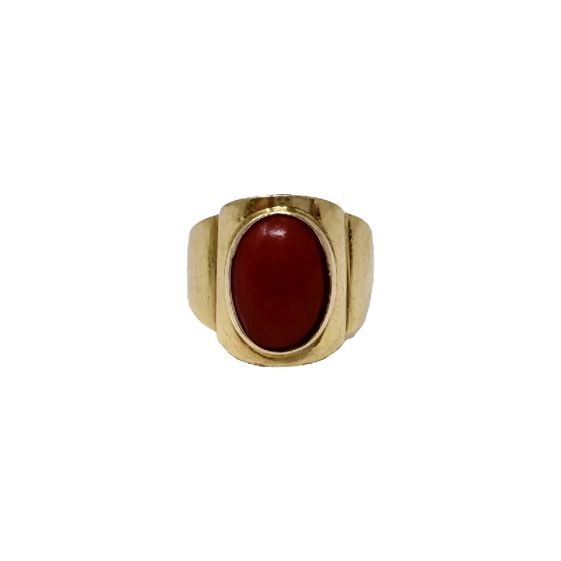 HoroscopeRings-14K Gold Ring with Coral