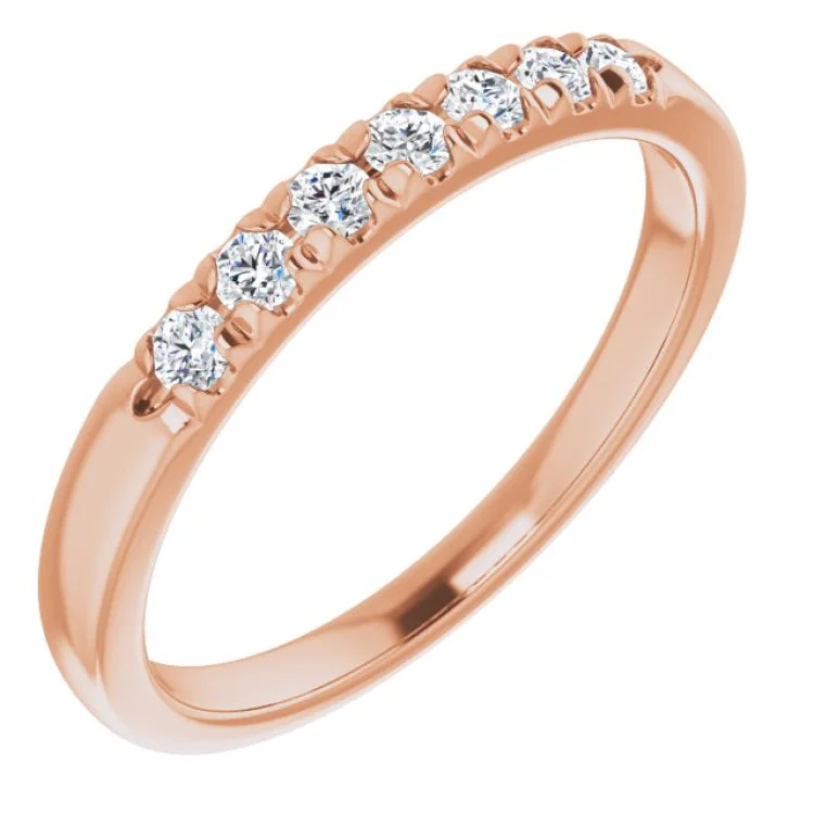 MountainRings-14K Rose 1/5 CTW Natural Diamond Anniversary Band