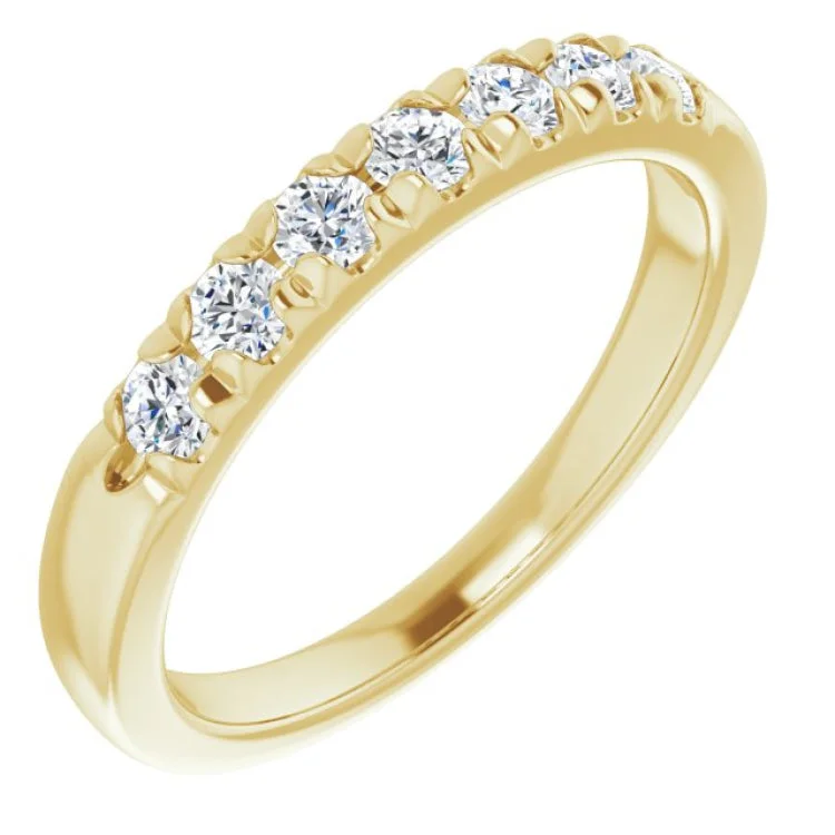 SunflowerRings-14K Yellow 3/8 CTW Natural Diamond Anniversary Band