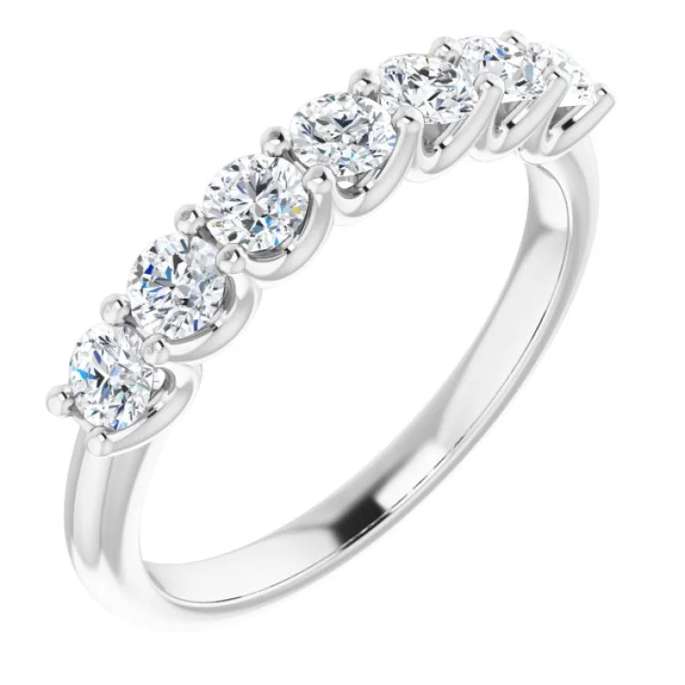 SuccessRings-Platinum 5/8 CTW Natural Diamond Anniversary Band