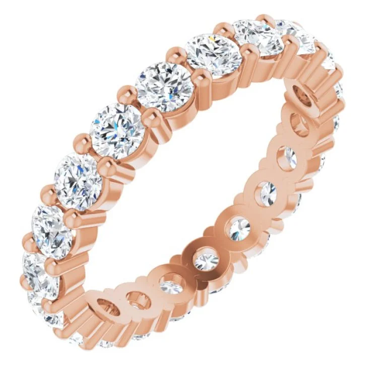 PowerRings-14K Rose 1 9/10 CTW Lab-Grown Diamond Eternity Band Size 5.5