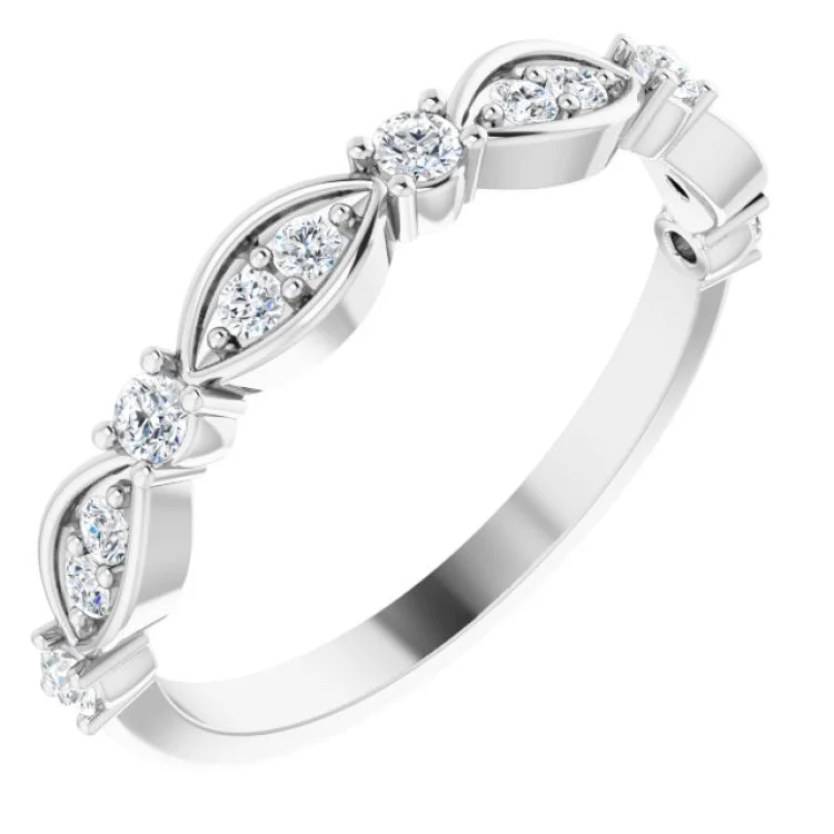 SpiritualRings-14K White 1/3 CTW Natural Diamond Anniversary Band