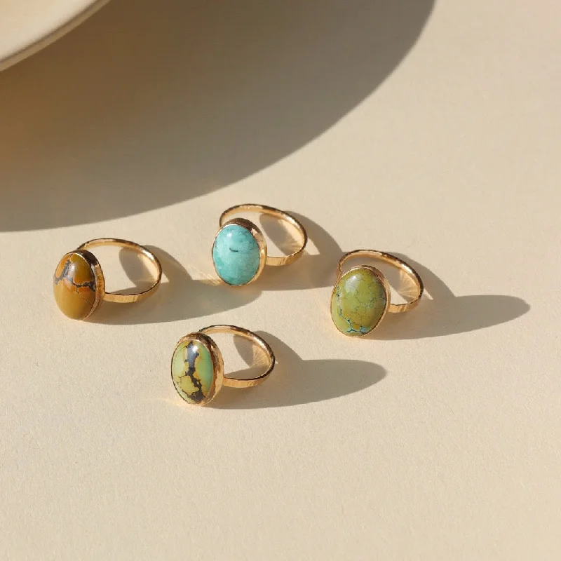 BraidedRings-Turquoise Nomad Ring