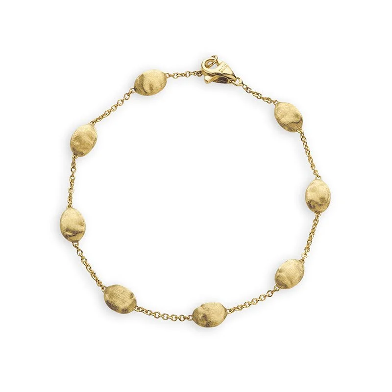 CrystalBracelets-Siviglia Gold Medium Bead Bracelet