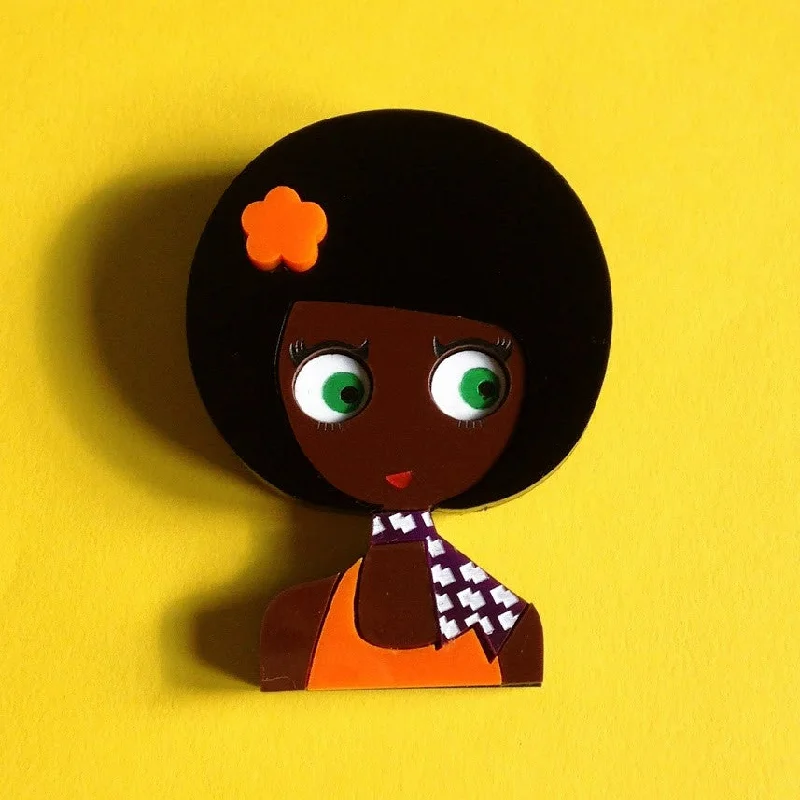 Unique brooch-ANGIE Acrylic brooch