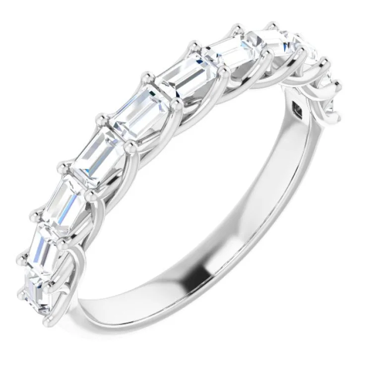 TexturedRings-14K White 3/4 CTW Natural Diamond Anniversary Band