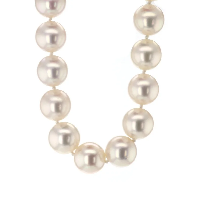 Classic Silver Necklaces-South Sea Cultured Pearl Necklace