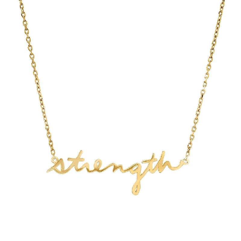 Personalized Family Necklaces-SINCERELY x Winter Stone "Strength" Necklace