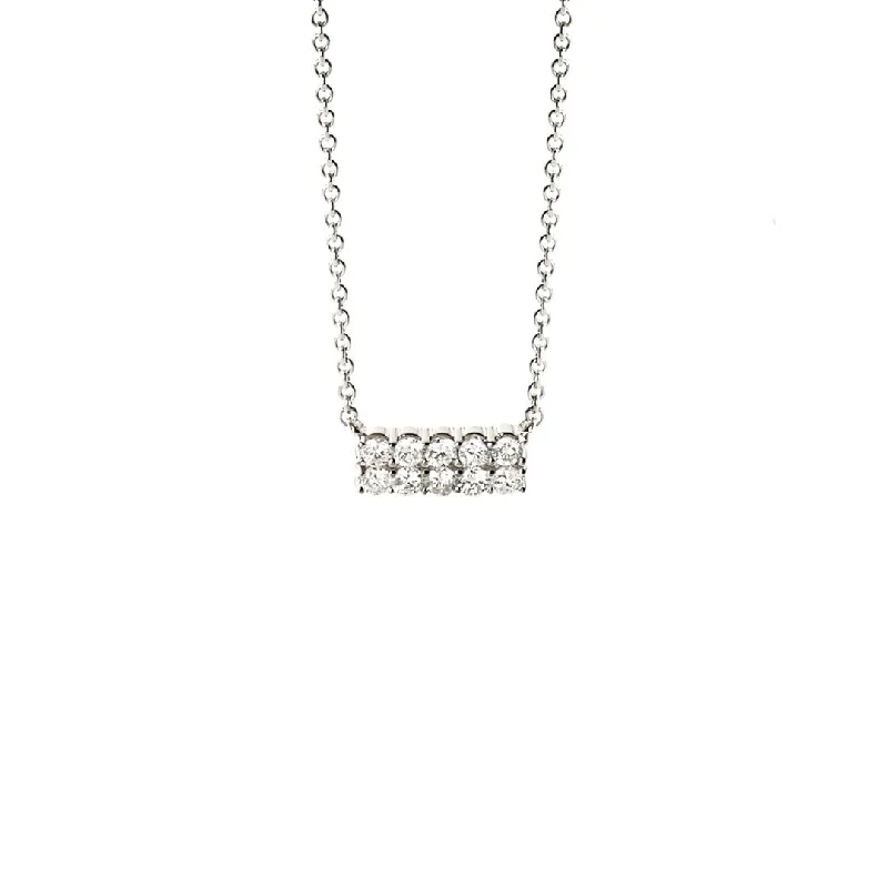 Nature Inspired Necklaces-18.5" 0.50 ctw Diamond Bar Necklace | 10277709