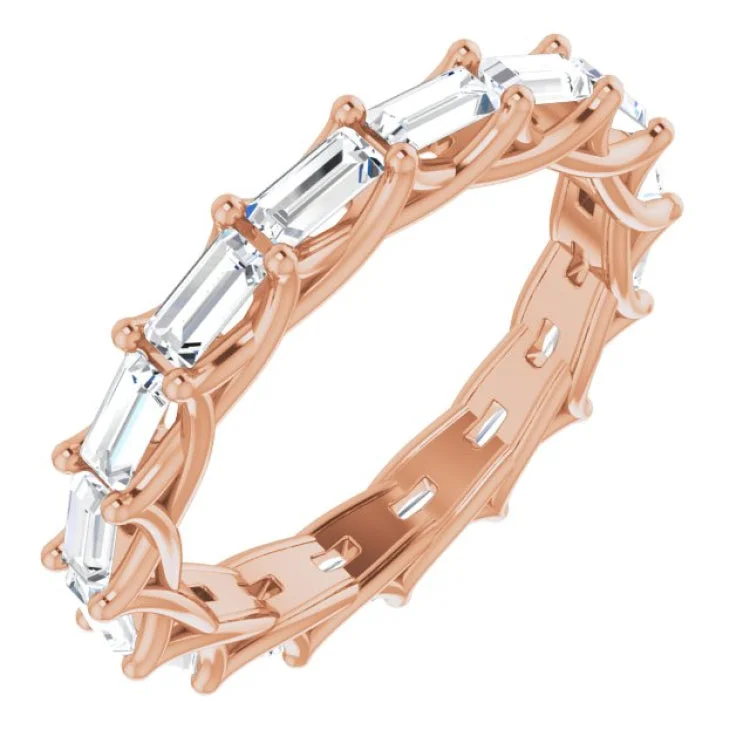 HandmadeRings-14K Rose 1 5/8 CTW Diamond Eternity Band