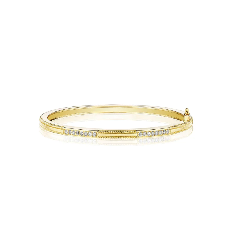 BohoBracelets-Double Diamond Bar Station Bangle