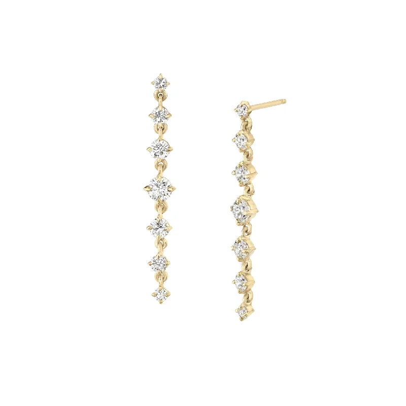 Wedding Stud Earrings-Stunning Drop Earrings-Éclat Seven Drop Earrings