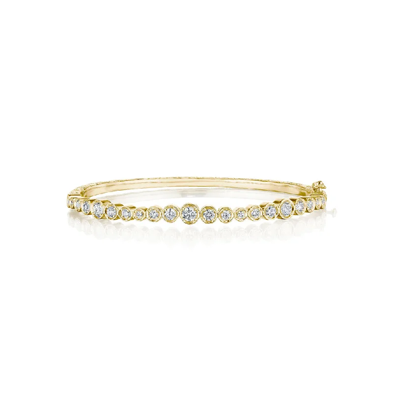 SpiritualBracelets-Diamond Wave Bangle Bracelet