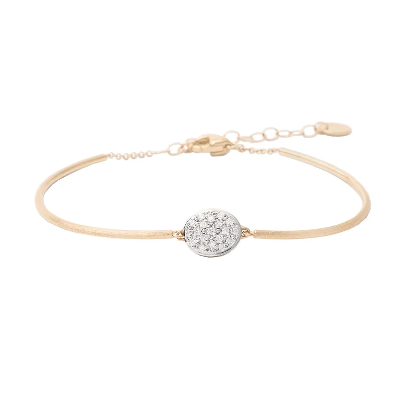 EngravedBracelets-Siviglia Semi-Rigid Bracelet With Diamonds