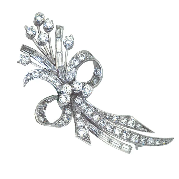 Brooch for winter jacket-Diamond Brooch