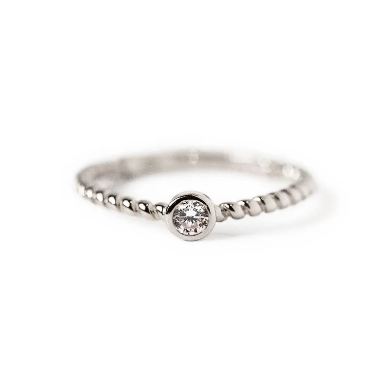 FiligreeRings-Solitaire Rope Ring