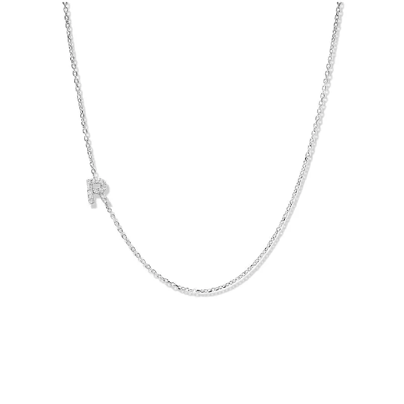 Luxury Necklaces with Gems-18" 0.05 ctw Diamond Initial Necklace | 10262285